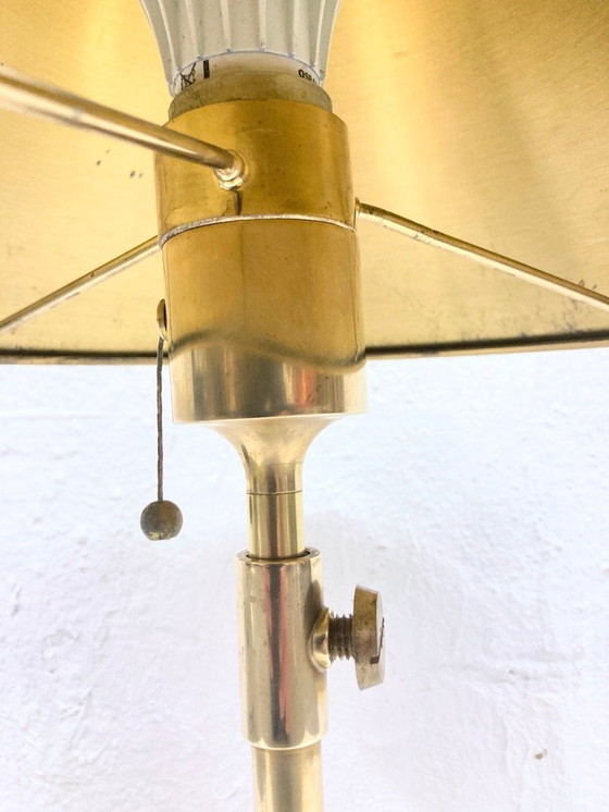 Image 1 of Florian Schulz Lesan tafellamp van messing 70s 80s design