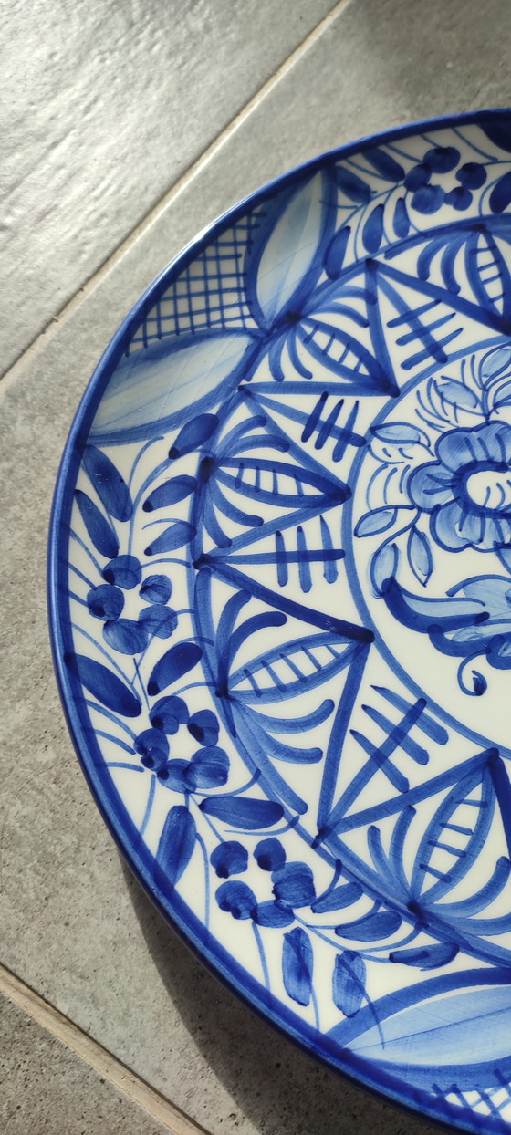 Image 1 of Große Wandplatte aus Majolika, signiert von Enrique Crespo, Artesania, 1970er Jahre