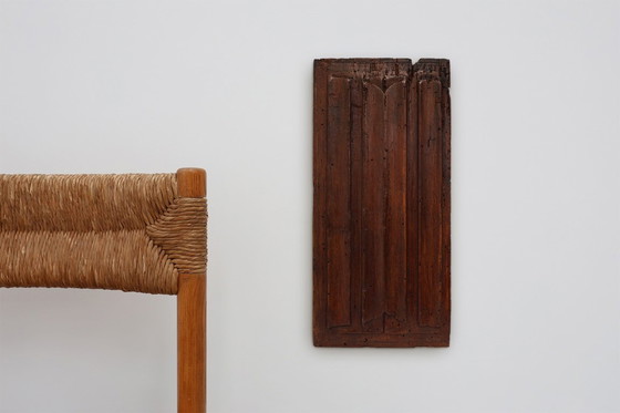 Image 1 of 16th Century oak carved Gothic Panel, Belgium