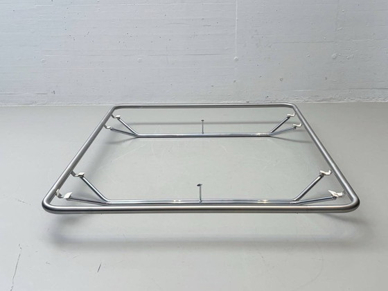 Image 1 of Cama Bauhaus de Bruno Huwyler con somier de láminas de Lattino, años 70