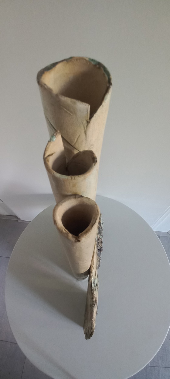 Image 1 of Vintage brutalist keramiek kunstwerk sculptuur