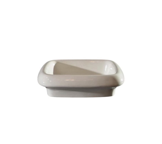 Image 1 of Angelo Mangiarotti, centrotavola / vide poche in ceramica bianca mod. Tremiti 4035, Danese Italia ca. 1968