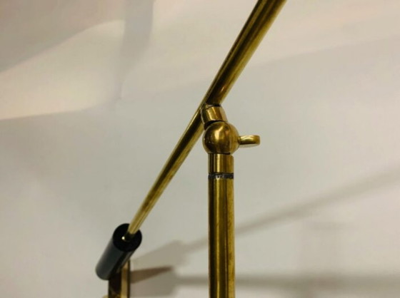 Stilnovo Wandleuchte mit Arm, Wandleuchten, Messing, Metall, Schwarz, Mid Century Modern (Foto 7 von 9)