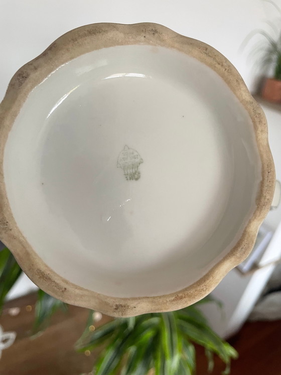Teekanne und Milchkännchen aus Porzellan – Geschirr, Porcelain (photo 5 of 6)