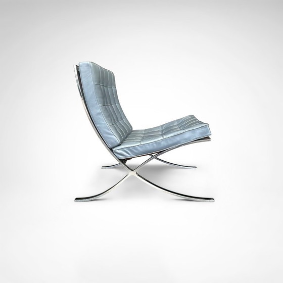 Image 1 of Barcelona loungestoel MR90 van Mies van der Rohe voor Knoll, jaren 80.