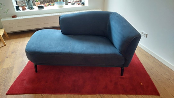 Chaise longue azul oscuro – XOOON, Metal, Textil (photo 4 of 6)