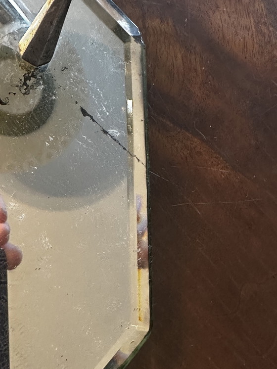 Image 1 of Art Deco Tablett mit abgeschrägtem Spiegel, ca. 1920–1930