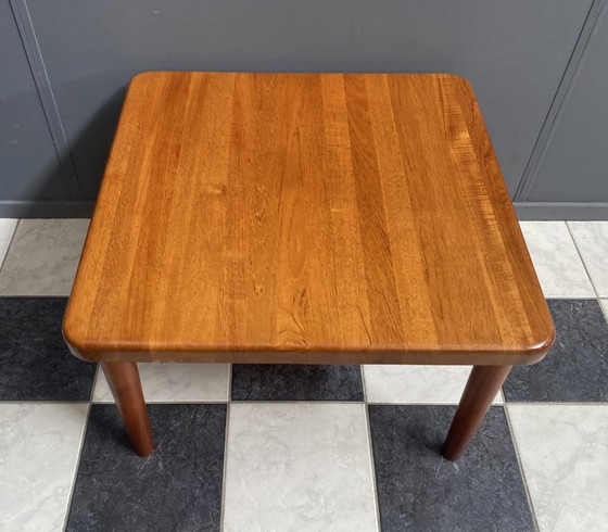 Image 1 of Table carrée en teck de Glostup, Danemark, années 1970