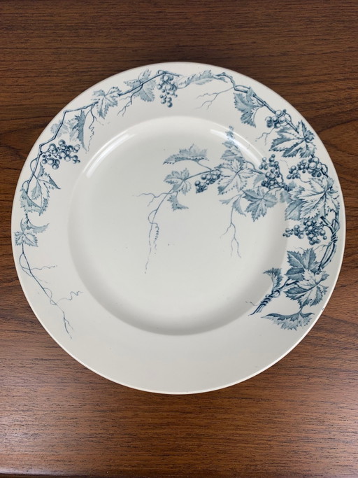 Plato grande redondo de hierro fundido, modelo "Pampre", Jr., siglo XX