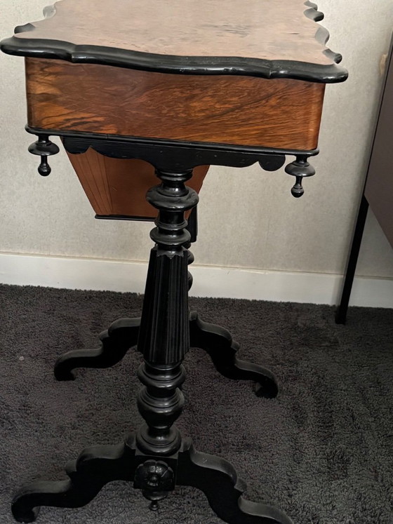 Antique Sewing Table/Side Table – Wood (photo 7 of 7)
