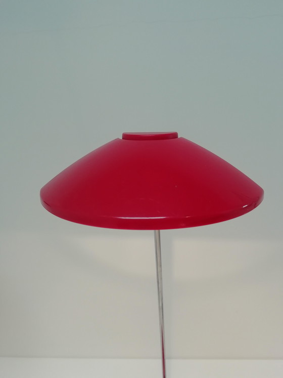 Image 1 of Set di lampade da scrivania in stile Memphis, nere e rosse.