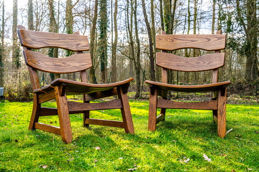 Ensemble de 4 chaises longues par Dittmann & Co pour AWA, Pays-Bas