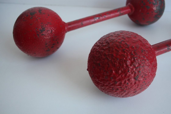 Image 1 of Set di manubri a doppia sfera in stile Art déco, anni '30.