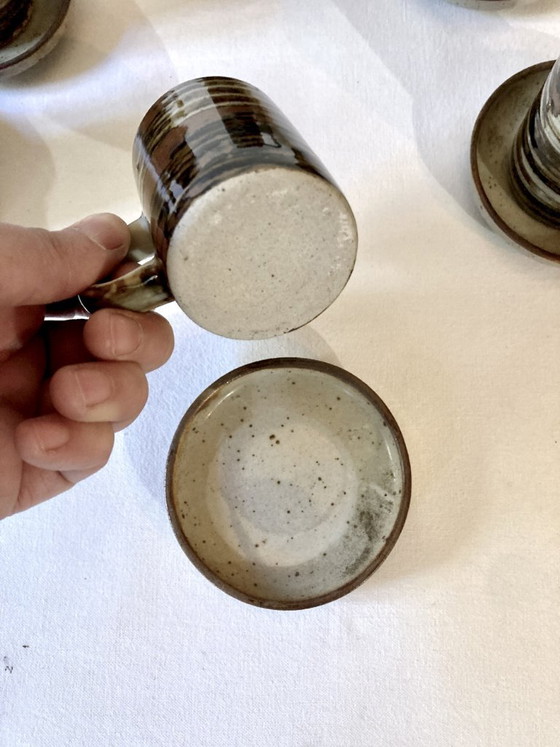 Image 1 of Servizio da caffè in gres, prodotto in Giappone