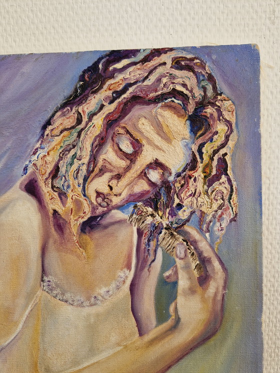 Image 1 of Expressionistisches Gemälde einer Frau – wunderschöne Farben!