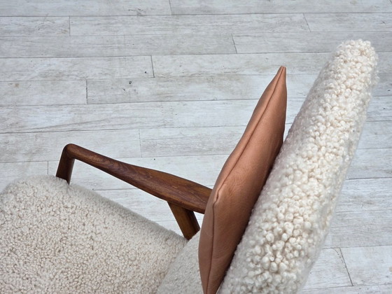 1960s, Danish design by Alf Svensson, genuine sheepskin, reupholstered. – Armchairs, Other (photo 16 of 24)