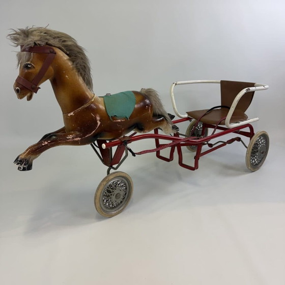 Torck pedal sulky with horse – Garden accessories, Metal, Rubber (photo 13 of 18)