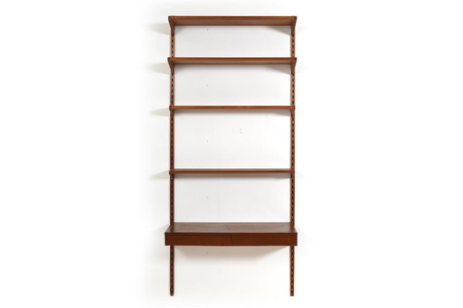 Teak Shelf System with Desk Top by Kai Kristiansen 1960s