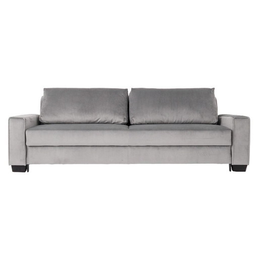 Sofa REJKIAVIK silver velour, Scandinavian design