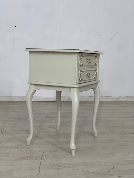 Image 1 of Chippendale chest of drawers bedside table side table shelf