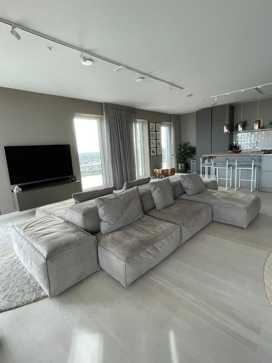 Living Divani Extrasoft (Piero Lissoni) | 11 Elementi | Nubuck Marron – Divani modulari, Pelle (photo 6 of 10)