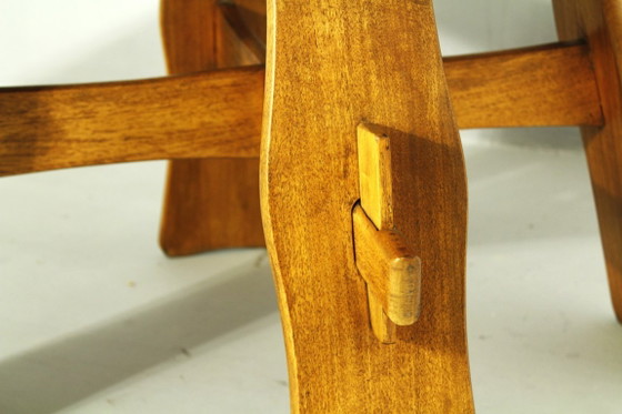 Image 1 of Brutalist Teak Garden Table, 1970s