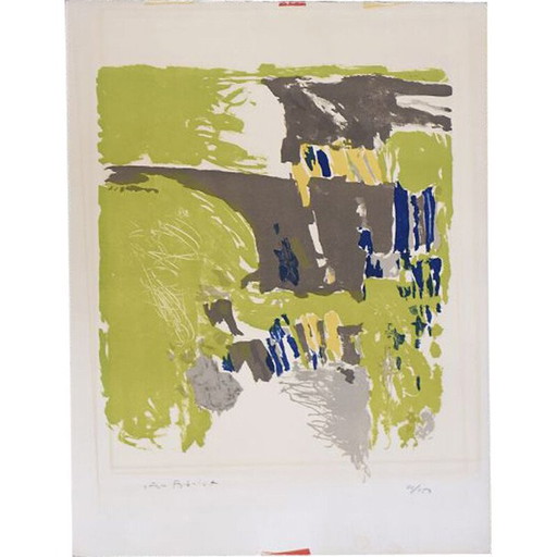 Farblithografie auf Van Gelder Zonen Papier von Jörgen Fogelqvist, Schweden 1980