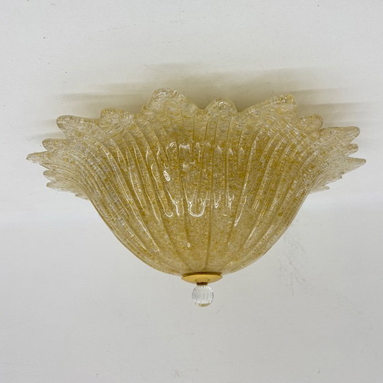 Image 1 of Plafonnier italien en verre de Murano, style années 1970