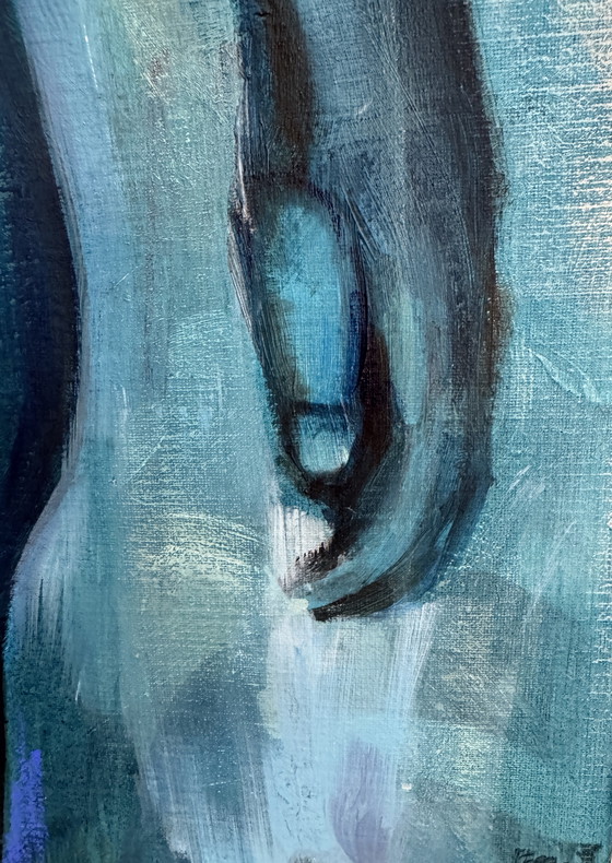 Image 1 of Le grand art : la peinture à l'huile "fatiguée de courir après".