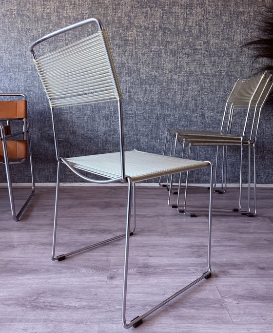Image 1 of 4x Spaghettistoelen van Giandomenico Belotti voor Alias, ca.80s