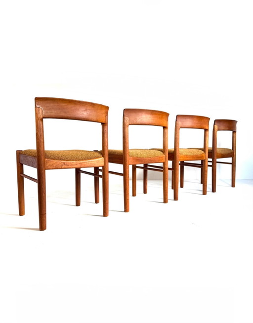 4x gerestaureerde eetkamerstoel, Bramin ‘60