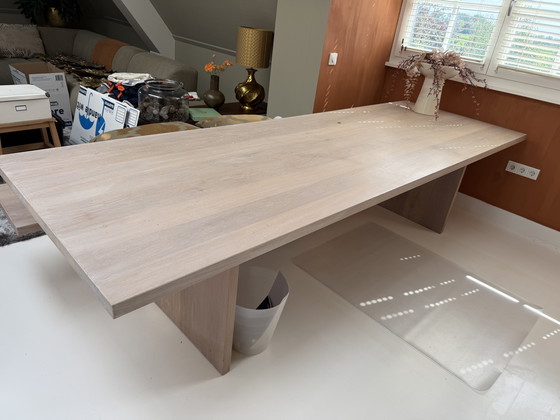 Image 1 of Piet Boon Gerrit Diner Table oak finish white wash