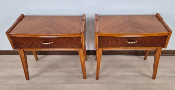 Image 1 of Minimalistische Art Deco nachtkastjes