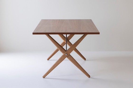 Image 1 of Seltener Hans Wegner 'Sawbuck' Tisch, DK 1960er