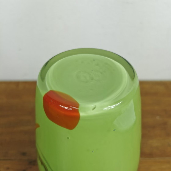 Image 1 of Vase vintage en verre opale de Dalian Glass