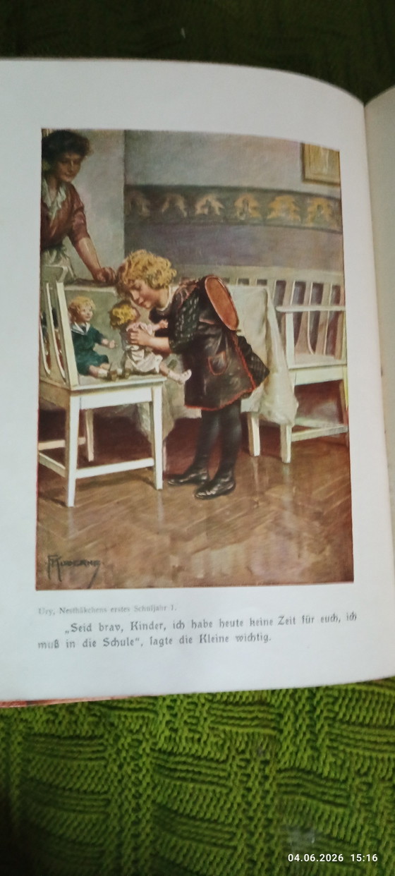 Image 1 of Livre de première année d'école du plus jeune enfant d'Else Ury, style vintage rétro antique