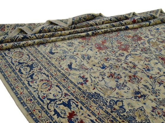 Image 1 of Tapis persan XXL Nain en soie - 495 x 337 cm - Noué à la main