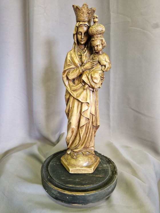 Image 1 of Statua religiosa sotto una campana di vetro