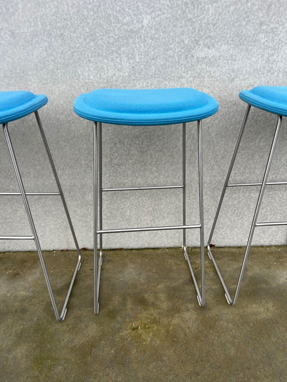 Image 1 of 4X Cappellini Hi Pad Stool Blue