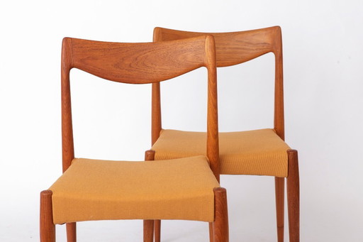 Pair of Bambi Dining Chairs by Rastad & Relling for Gustav Bahus, Norwegian 1960s Mid Century Teak Chairs