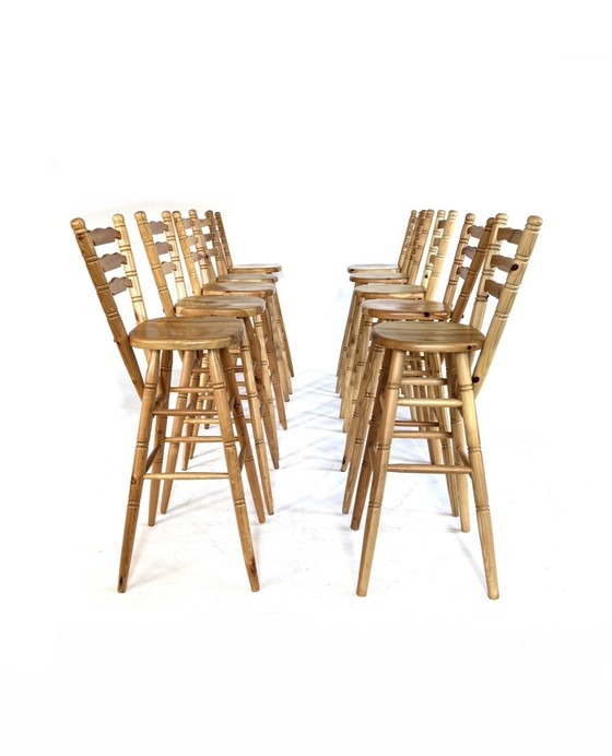 Image 1 of 10x sgabello vintage Brutalist anni '60