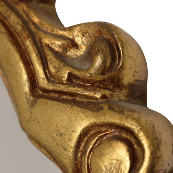 Klassieke Gouden Kuifspiegel Frankrijk Barok Stijl 74cm – Glass (photo 12 of 18)