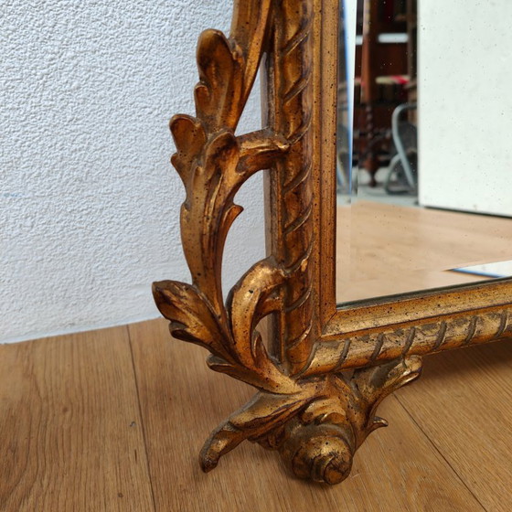 Image 1 of Vintage goudkleurige Barok Rococo spiegel, schouwspiegel Regency