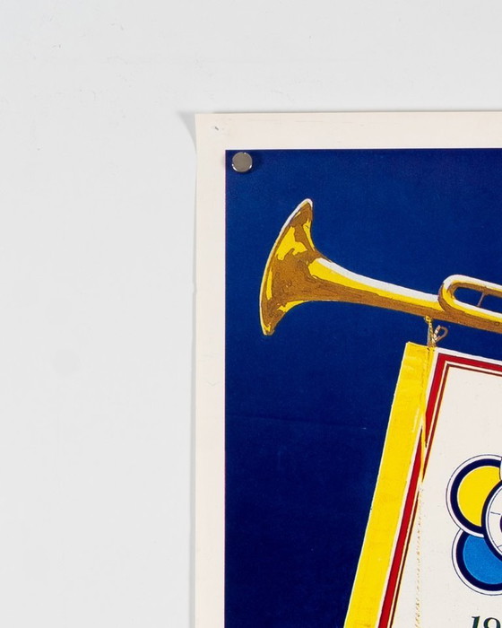 Image 1 of Noord-Koreaanse propaganda – 13e Wereldjeugd- en Studentenfestival – 1989 – Originele vintage poster van Kim In Bong – 78x51 cm