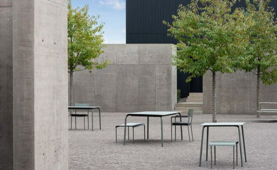 Image 1 of 2x SERAX August garden table by Vincent van Duysen (75x75 green/eucalyptus)