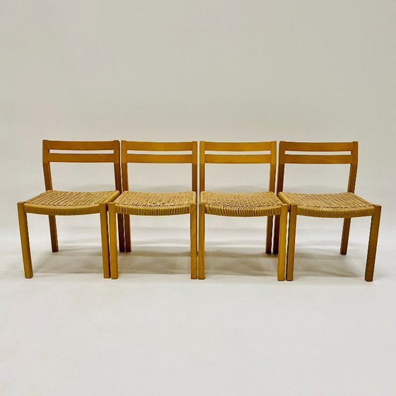 Image 1 of 4x Jl Moller Esszimmerstühle Papercord