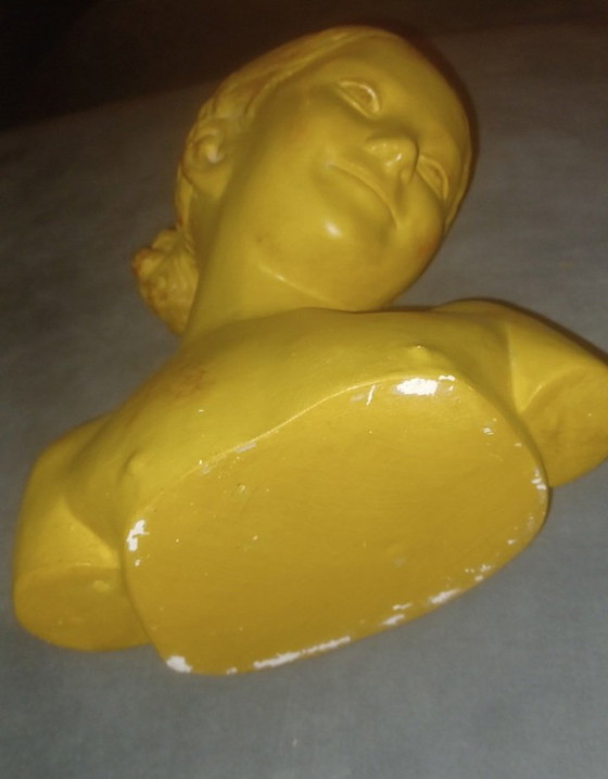 Image 1 of Estatua de yeso La Rieuse a la Jean Baptiste Galle color terracota