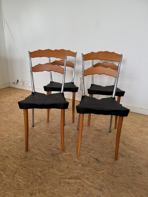 4x Vitra eetkamerstoel Sedlak