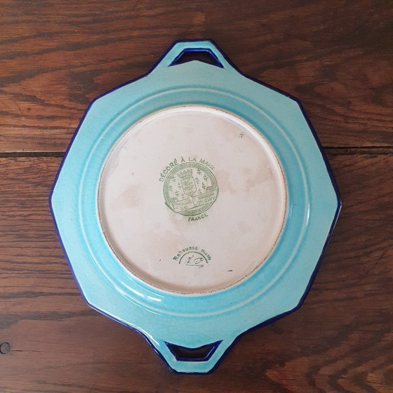 Image 1 of Bol octogonal Longwy avec 2 anses