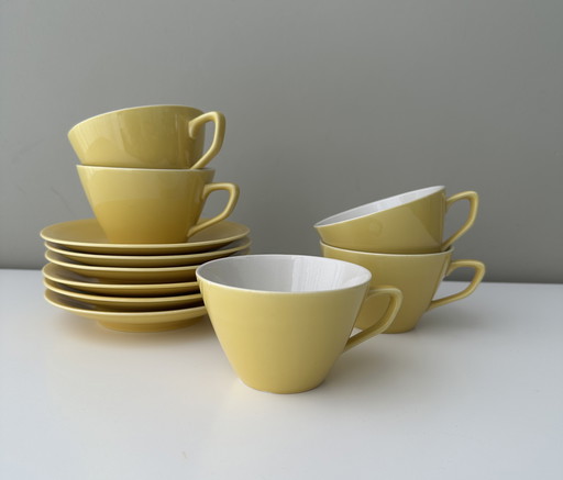 Villeroy & Boch - 5 Cups + 6 Saucers